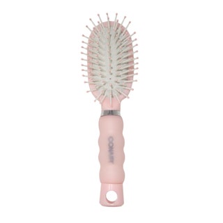 light pink conair gel grips brush on a white background